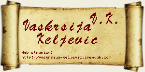 Vaskrsija Keljević vizit kartica